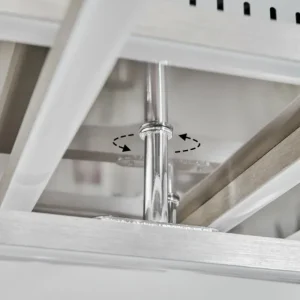 hofstein Plafonnier Oberegg LED Chrome, Nickel mat, 1 lumière, Télécommandes* Lampes Modernes