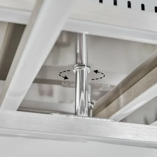hofstein Plafonnier Oberegg LED Chrome, Nickel mat, 1 lumière, Télécommandes* Lampes Modernes