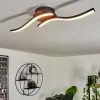 hofstein Plafonnier Odda LED Couleur bois, Noir, 2 lumières* Lampes Modernes