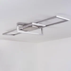 hofstein Plafonnier Omega LED Nickel mat, 1 lumière* Lampes Modernes