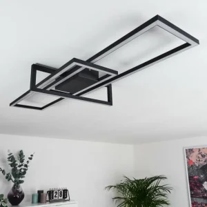 hofstein Plafonnier Omega LED Noir, 1 lumière* Lampes Modernes