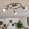 hofstein Plafonnier Oula LED Nickel mat, 3 lumières* Lampes Modernes