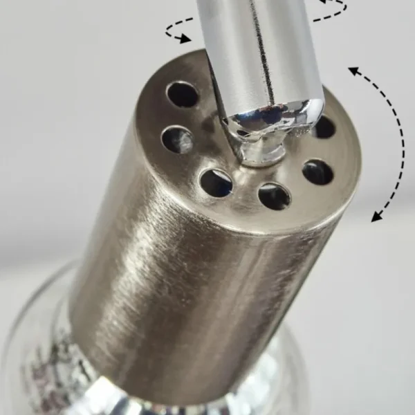 hofstein Plafonnier Oula LED Nickel mat, 3 lumières* Lampes Modernes