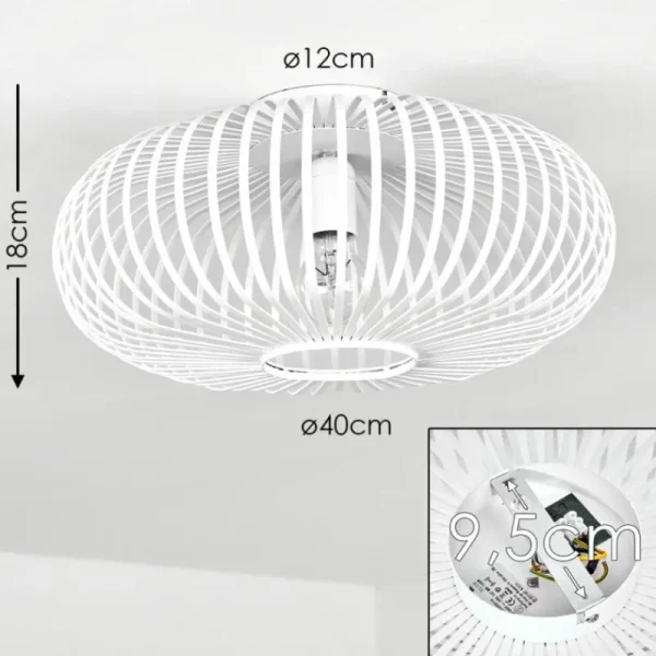 hofstein Plafonnier Ovari Blanc, 1 lumière* Lampes Modernes