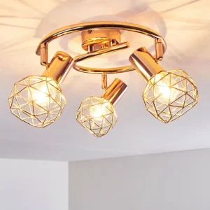 hofstein Plafonnier Palmira Cuivre, 3 lumières* Lampes Modernes