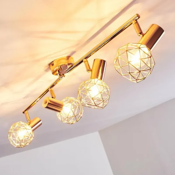 hofstein Plafonnier Palmira Cuivre, 4 lumières* Lampes Modernes