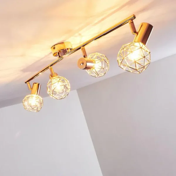 hofstein Plafonnier Palmira Cuivre, 4 lumières* Lampes Modernes