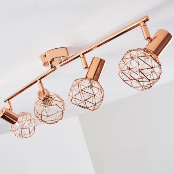 hofstein Plafonnier Palmira Cuivre, 4 lumières* Lampes Modernes