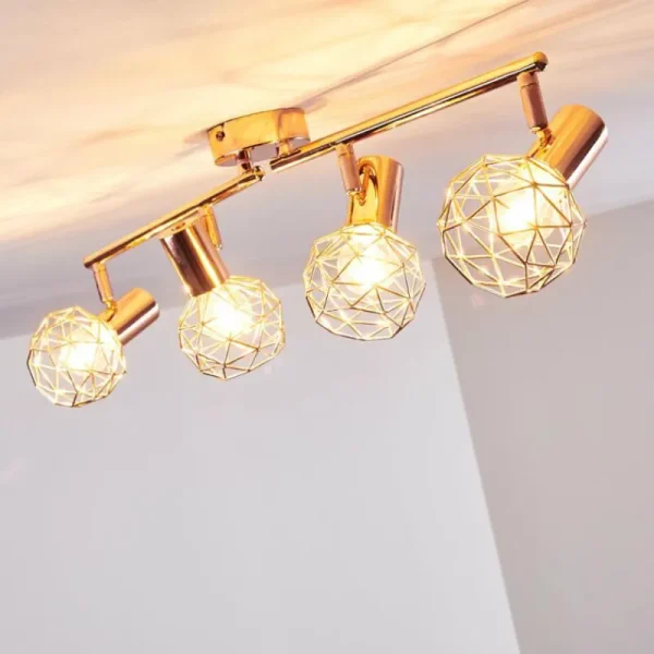 hofstein Plafonnier Palmira Cuivre, 4 lumières* Lampes Modernes