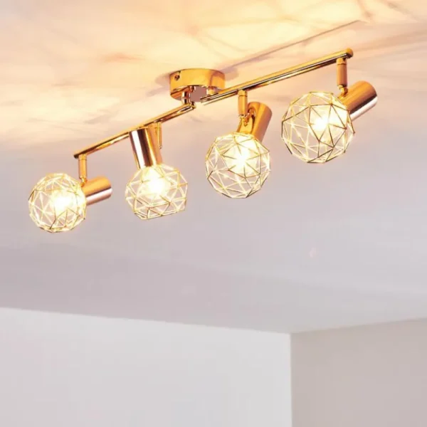hofstein Plafonnier Palmira Cuivre, 4 lumières* Lampes Modernes