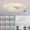 hofstein Plafonnier Panchita LED Blanc, 1 lumière, Télécommandes* Lampes Modernes