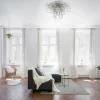 Luminaires Paul Neuhaus Plafonnier Paul Neuhaus ICICLE Acier inoxydable, 9 lumières* Lampes En Verre