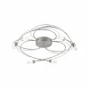 Luminaires Paul Neuhaus Plafonnier Paul Neuhaus NELIA LED Acier inoxydable, 6 lumières* Lampes En Verre