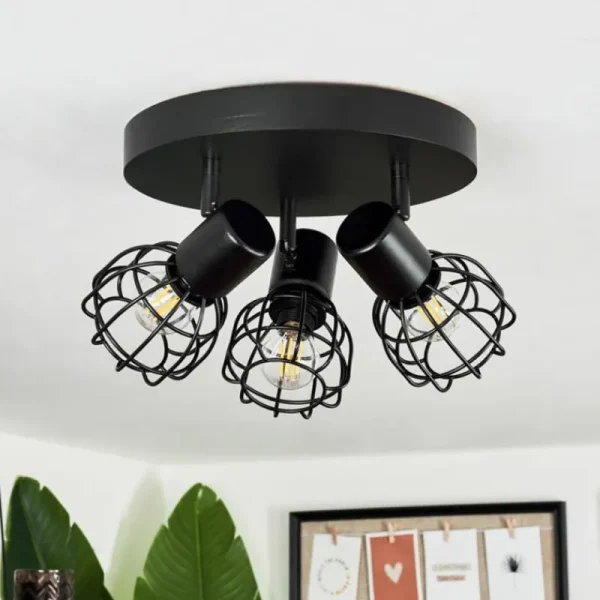 hofstein Plafonnier Piment Noir, 3 lumières* Lampes Modernes