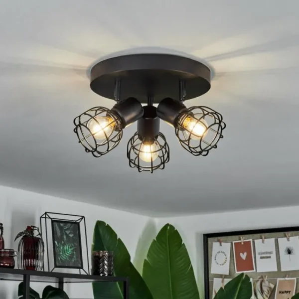 hofstein Plafonnier Piment Noir, 3 lumières* Lampes Modernes