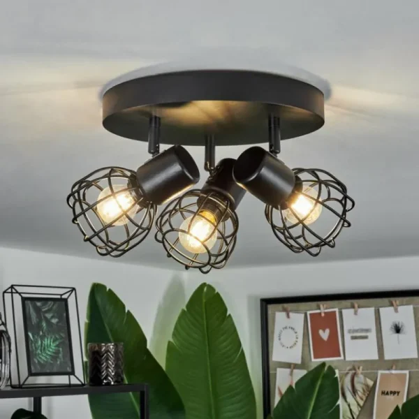 hofstein Plafonnier Piment Noir, 3 lumières* Lampes Modernes