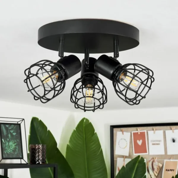 hofstein Plafonnier Piment Noir, 3 lumières* Lampes Modernes