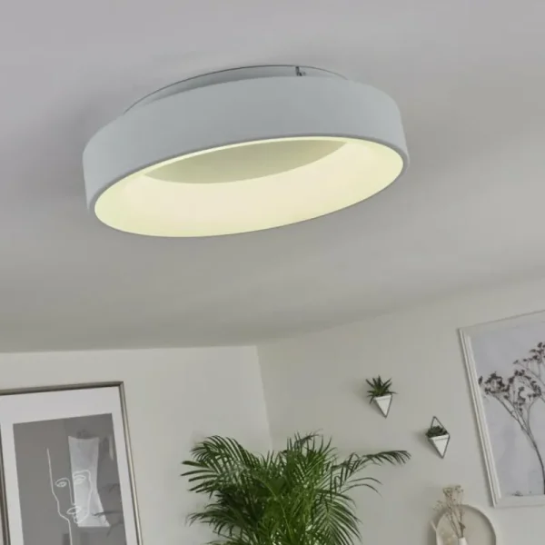 hofstein Plafonnier Pine LED Blanc, 1 lumière* Lampes Modernes