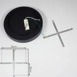 hofstein Plafonnier Pine LED Noir, 1 lumière* Lampes Modernes
