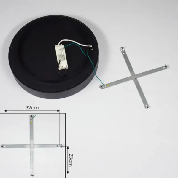 hofstein Plafonnier Pine LED Noir, 1 lumière* Lampes Modernes