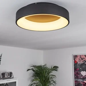 hofstein Plafonnier Pine LED Noir, 1 lumière* Lampes Modernes