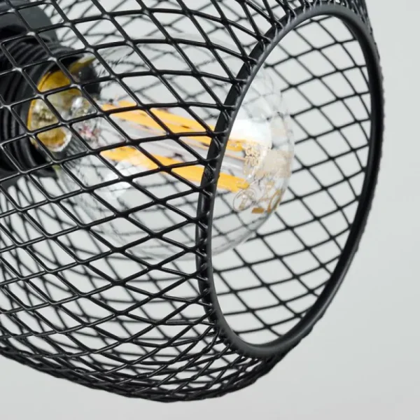 hofstein Plafonnier Pipisu Noir, 4 lumières* Lampes Modernes