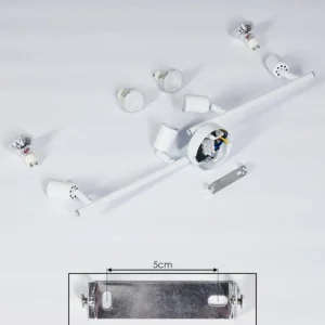 hofstein Plafonnier Planes LED Blanc, 4 lumières* Lampes Modernes