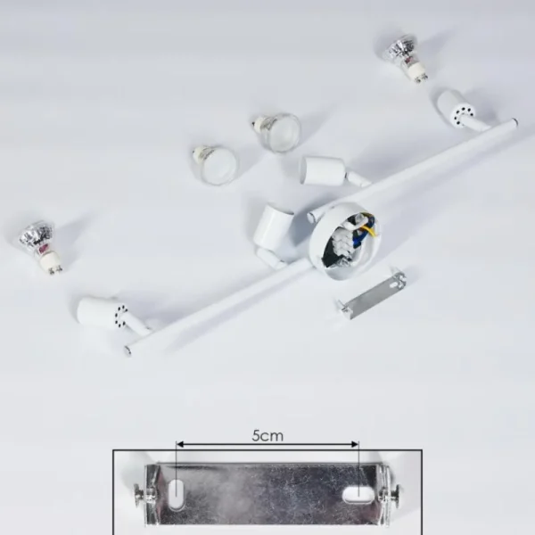 hofstein Plafonnier Planes LED Blanc, 4 lumières* Lampes Modernes