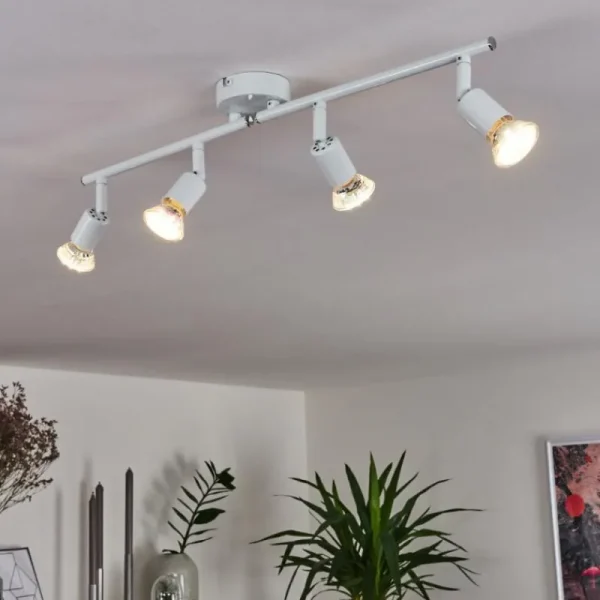 hofstein Plafonnier Planes LED Blanc, 4 lumières* Lampes Modernes