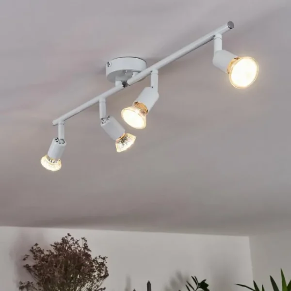 hofstein Plafonnier Planes LED Blanc, 4 lumières* Lampes Modernes