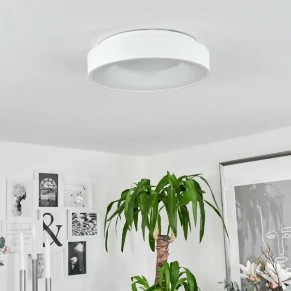 hofstein Plafonnier Playas LED Blanc, 1 lumière* Lampes Modernes
