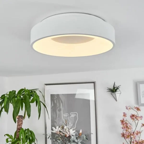 hofstein Plafonnier Playas LED Blanc, 1 lumière* Lampes Modernes