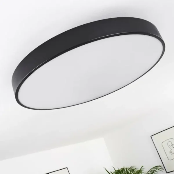 hofstein Plafonnier Plovdiv LED Blanc, 1 lumière, Télécommandes* Lampes Modernes