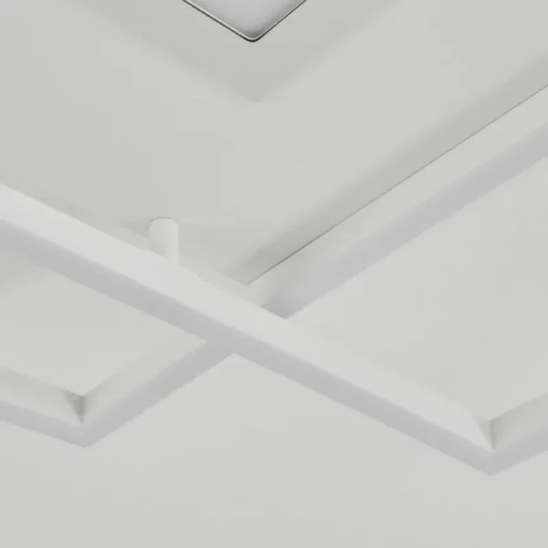 hofstein Plafonnier Popoy LED Blanc, 1 lumière, Télécommandes* Lampes Modernes