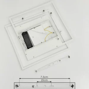 hofstein Plafonnier Popoy LED Blanc, 1 lumière, Télécommandes* Lampes Modernes