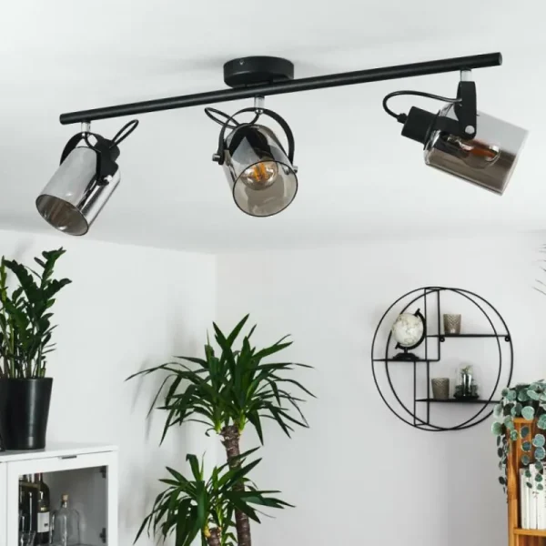 hofstein Plafonnier Quieri Noir, 3 lumières* Lampes Modernes