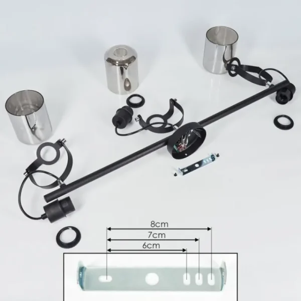 hofstein Plafonnier Quieri Noir, 3 lumières* Lampes Modernes