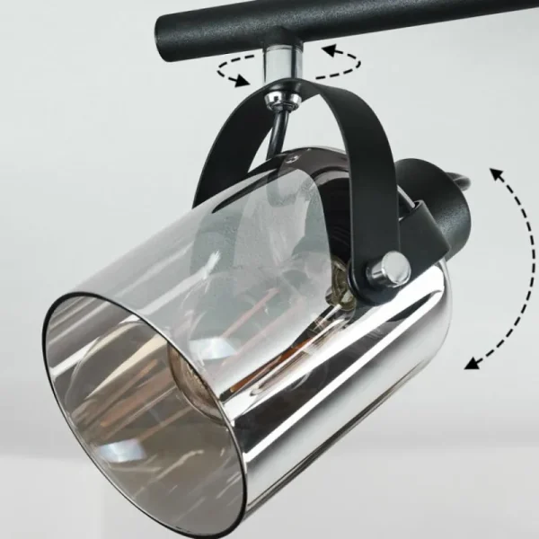 hofstein Plafonnier Quieri Noir, 3 lumières* Lampes Modernes