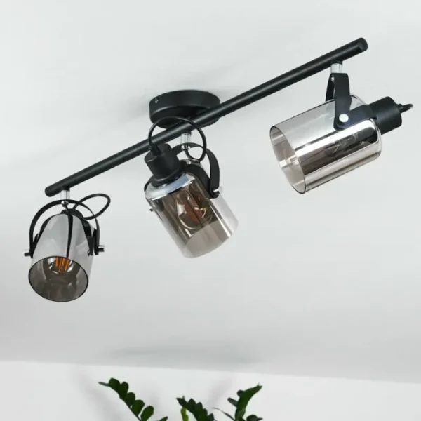 hofstein Plafonnier Quieri Noir, 3 lumières* Lampes Modernes