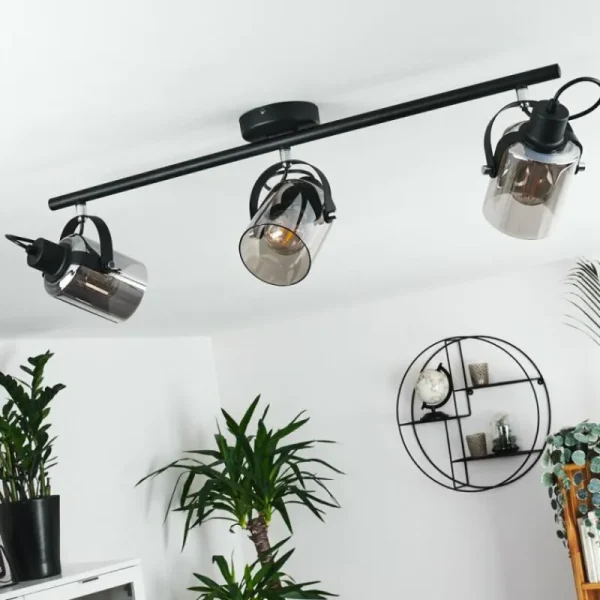 hofstein Plafonnier Quieri Noir, 3 lumières* Lampes Modernes