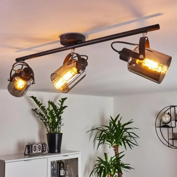 hofstein Plafonnier Quieri Noir, 3 lumières* Lampes Modernes