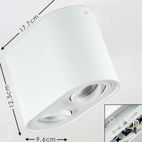 hofstein Plafonnier Quimper Blanc, 2 lumières* Lampes Modernes