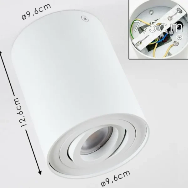 hofstein Plafonnier Quimper Blanc, 1 lumière* Lampes Modernes