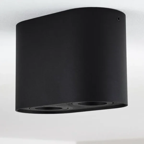 hofstein Plafonnier Quimper Noir, 2 lumières* Lampes Modernes