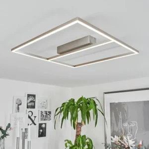 hofstein Plafonnier Rauma LED Nickel mat, 1 lumière* Lampes Modernes