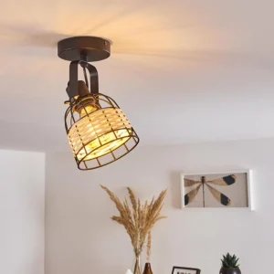 hofstein Plafonnier Recinto Noir, 1 lumière* Lampes Modernes