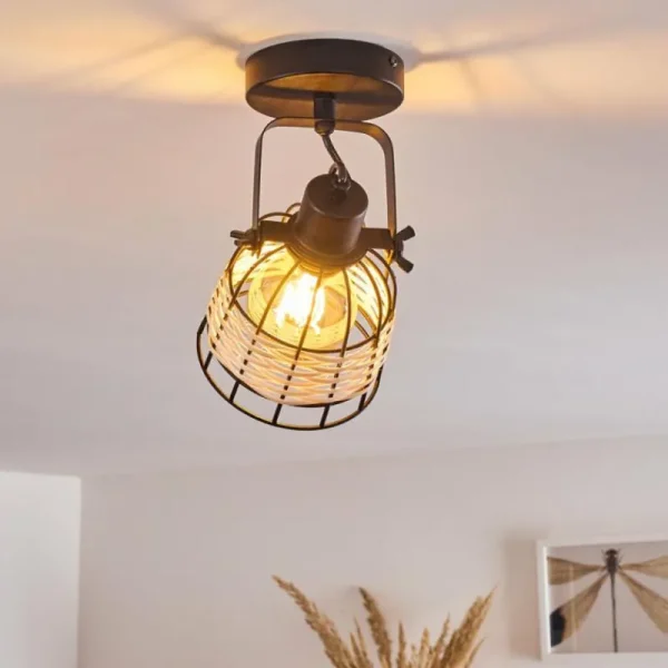 hofstein Plafonnier Recinto Noir, 1 lumière* Lampes Modernes