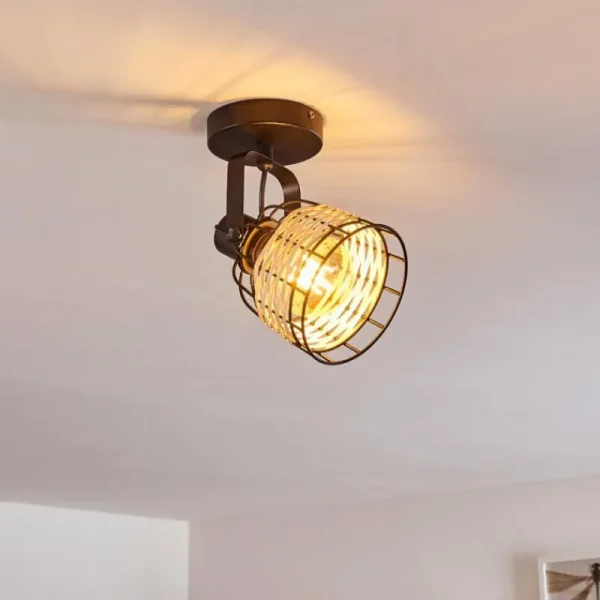 hofstein Plafonnier Recinto Noir, 1 lumière* Lampes Modernes