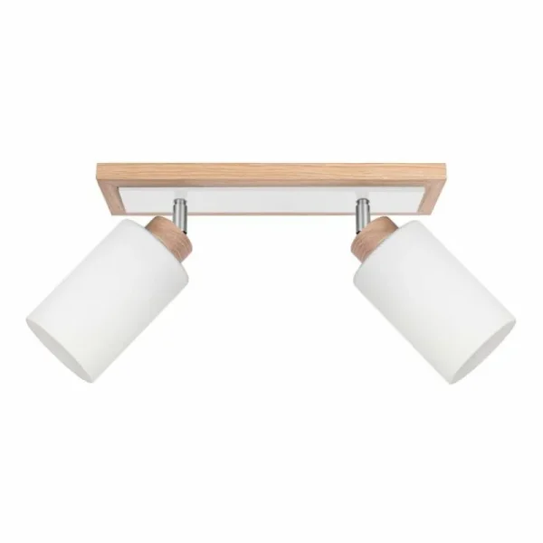hofstein Plafonnier Represita Bois clair, 2 lumières* Lampes Modernes