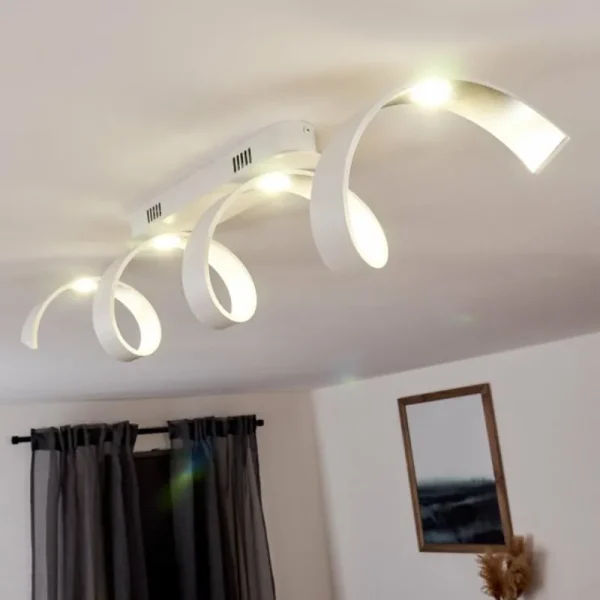 hofstein Plafonnier Rezat LED Blanc, 1 lumière* Lampes Modernes